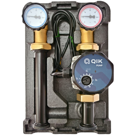 Grupa pompowa QIK Optimo grzejnikowa GZ x GW 6/4'' x 1'', z pompą obiegową QIK