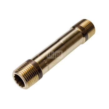 Nypel SANHA PURAFIT, mosiądz, 1/2'' (GZ), 40 mm