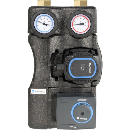 Grupa pompowa AFRISO BPG 241 GZ x nakrętka 1'' x 1'', z pompą obiegową AFRISO APH 160 15-7/130 mm, z siłownikiem arm 141