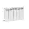 Grzejnik żeberkowy KFA Armatura G500F/12 aluminium, podłączenie boczne 572 x 966 mm, kolor biały (RAL 9010)