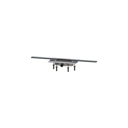 Linearis Infinity 60 z Mechanicznym syfonem Megastop Szczotkowana powierzchnia - czarna, 900 mm