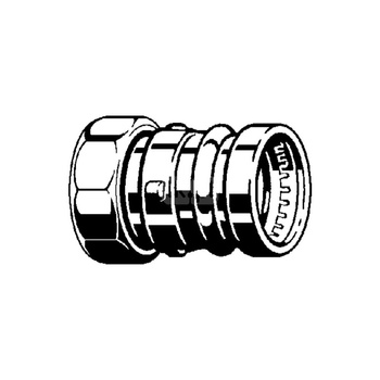 Złącze przyłączeniowe Sanpress VIEGA 2263XL dwuczęściowy, brąz / brąz, 3 1/2'' x 88.9 mm (gw x mz), 111 mm, (głębokość: 42 mm) z uszczelką