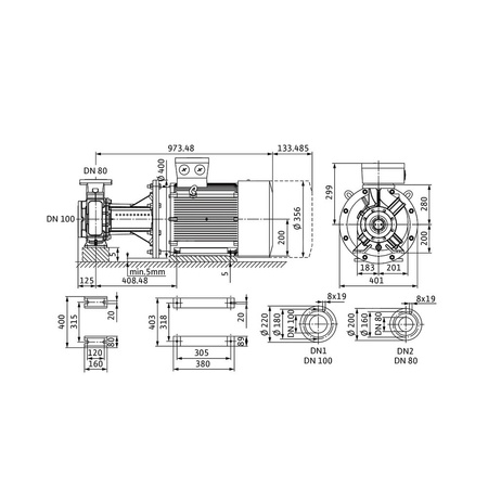 Wilo-Atmos GIGA-B 80/215-37/2 pompa obiegowa blokowa