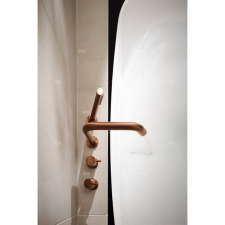 MOZA BRUSHED ROSE GOLD bateria wannowa 4-otworowa