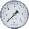 Manometr z rurką Bourdona AFRISO RF grzewczy 0/6 bar G1/4B aksjalne fi 63 mm, kl. 2.5%