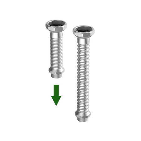 INOFLEXI 3/8" GW/GZ, 80MM