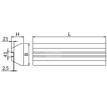 Podpora dachowa PDE 600mm PDE600