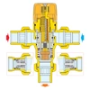 Regulowany termostatyczny zawór mieszający do instalacji solarnych 1/2" 30÷65 st. C