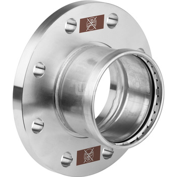 Złącze VIEGA 1759XL, stal nierdzewna / stal nierdzewna, DN 100 (zw x kołnierz)