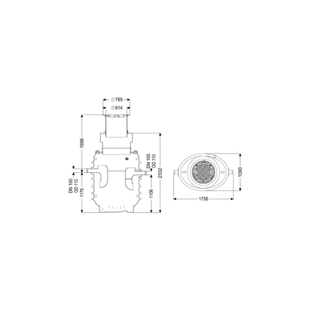 Separator tłuszczu EasyClean ground GW Standard NS3 170D