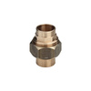 Złącze VIEGA 94340 trzyczęściowy, brąz / brąz, 18 mm, 14 mm x 18 mm x 14 mm (lw x gw), 40 mm z uszczelką