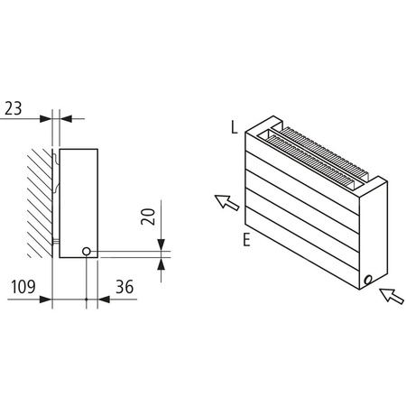 Grzejnik płytowy typ 22 KERMI HHN, z osłonami wym. 560 x 700 mm, kolor biały, moc 1205 W