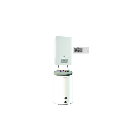 Pakiet - Kocioł gazowy jednofunkcyjny DE DIETRICH Inidens 24 kondensacyjny wiszący 6.3 - 26.1 kW + RegulatorAD247P + Zasobnik c.w.uSRNB100