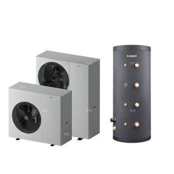 Pakiet 4 - Pompa ciepła powietrzna powietrze-woda monoblok TERMET Heat Platinum 23 EVI/DC 13.3 kW 380 V + Zasobnik buforowy TERMET ENERGY 300