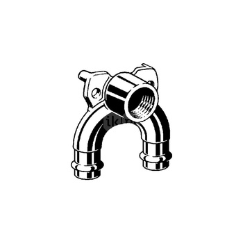 Uchwyt montażowy ścienny VIEGA 22287 brąz Gwint wewnętrzny x zz x zz 1/2'' x 22mm x 22mm