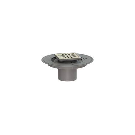 Kratka KESSEL Variofix kwadratowa ze stalowai nierdzewnej 120x120mm do wpustu