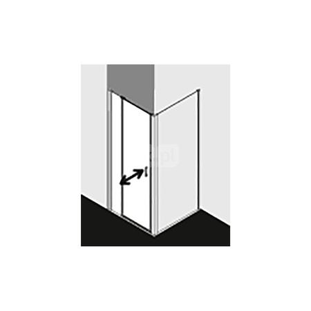 Kermi Drzwi wahadł. CADA XS 1GL 1200x 2000 1160-1210 SWS ESG Clean