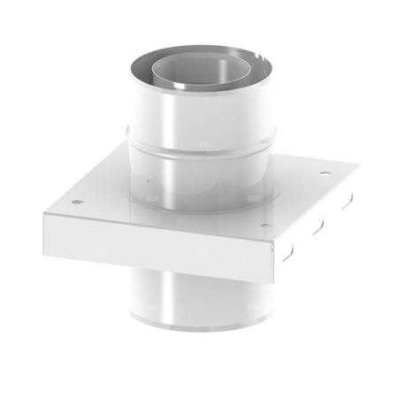 Płyta fundamentowa dla wsporników pośrednich z uszczelką JEREMIAS TWIN07 stal nierdzewna fi 100/150 mm