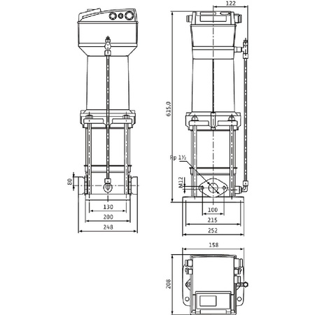 Wilo-MVISE 803-1/16/E/3-2-3G wysokociśnieniowa cicha pompa do wody
