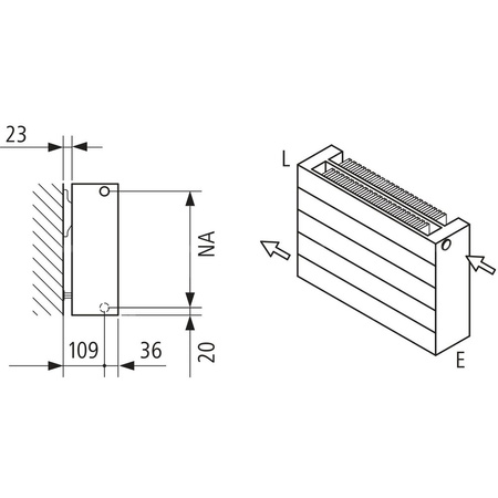 Grzejnik płytowy typ 22 KERMI HHN, z osłonami wym. 560 x 2600 mm, kolor biały, moc 4020 W