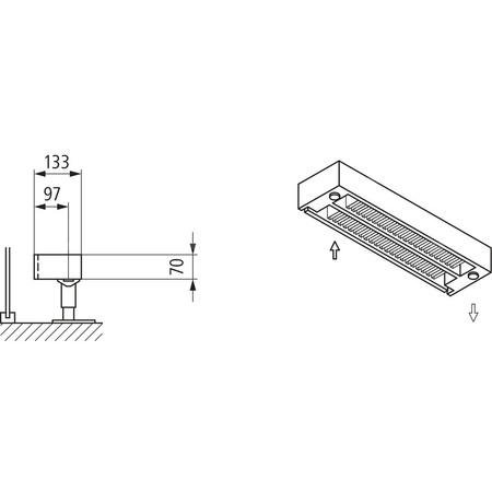 Konwektor Kermi Kon m. Str. Typ22 BH140x133x500mm QN362,weiß,6bar,o. Abd.,AB Uni.