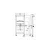 Stelaż podtynkowy do umywalki VIEGA 8538, 1120 x 500 x 75 mm, bateria: stojąca