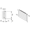 Grzejnik płytowy typ 11 KERMI HHN wym. 840 x 4600 mm, kolor biały, moc 5985 W