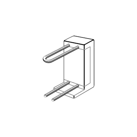 Blok przyłączeniowy do grzejnika wyposażenie, Skrzynka izolacyjna, rura ze stali nierdzewnej d15, nr wzoru 1097.6 d: 15 H: 255