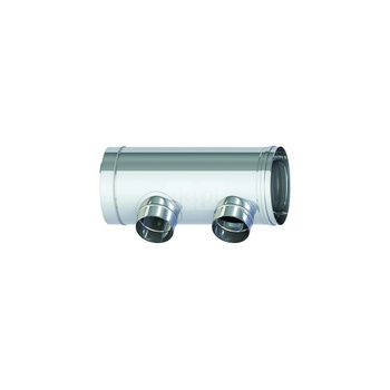 SPS  Trójnik koncentryczny DN 180/250 87' podłączeniowy 2 x150mm do kotła MCA160  wyjście spalin lewe