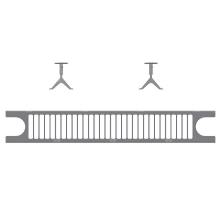 OSŁ. GÓRNA TYP20/21 GRZ. PION. DŁ.=500RAL9016