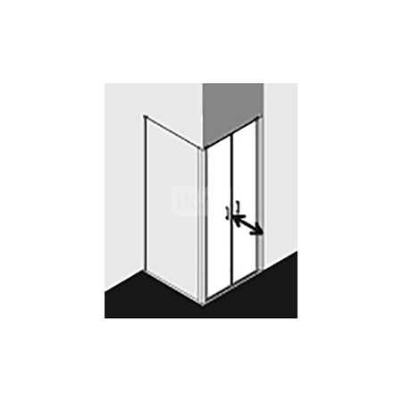 Kermi Drzwi wah. CADA XS PTD 0900x 2000 860-910 SWS ESG Clean