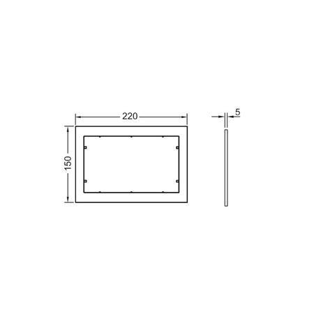 Ramka dystansowa biała TECE now