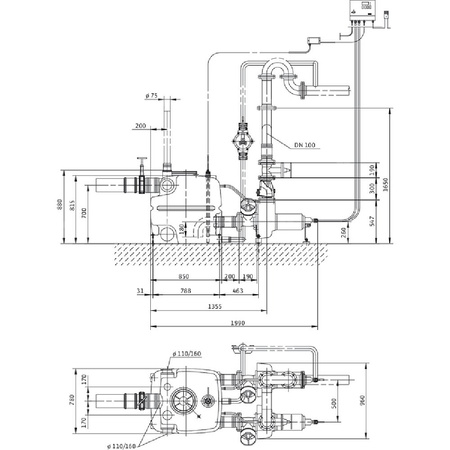 Pompa do ścieków WILO DrainLift XXL 50 Hz / 26.67 m³/h / 8.4 W