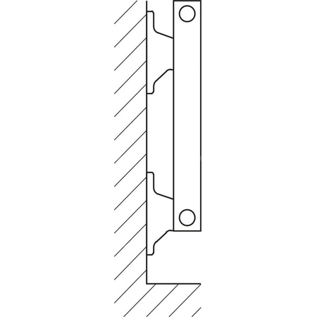 Grzejnik płytowy typ 10 KERMI V-HHV wym. 630 x 4000 mm, kolor biały, moc 2640 W