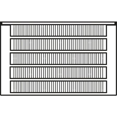 Konwektor Kermi Kon m. Str. Typ55 BH280x316x1800mm QN5166, weiß, 6bar, m. Abd., AB Uni.