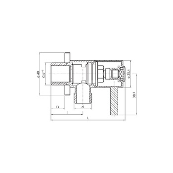 Zawór wodny PERFEXIM PHA-052 GZ 1/2'' x GZ 1/2''