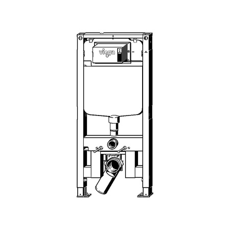 Stelaż podtynkowy do WC VIEGA 8523, 1140 x 500 x 80 mm, ze spłuczką