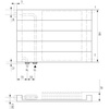 Kermi ściana grzewcza HHV11 840x61x6000 pozioma,RAL9016,6bar,z osłoną,prawa,L120