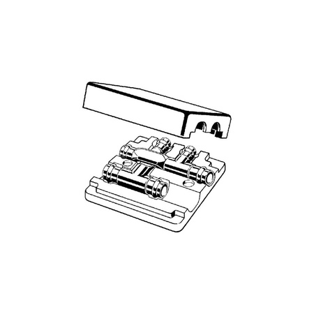 Sanpress-trójnik krzyżakowy z SC-Contur brąz, nr wzoru 2249.3 d1: 22 d2: 18