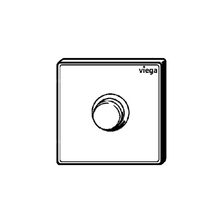 Przycisk uruchamiający do pisuaru Prevista Visign for Public 11 stal nierdzewna, nr wzoru 8631.2 płytka maskująca: stal nierdzewna biały błyszczący klawisz: stal nierdzewna biały błyszczący