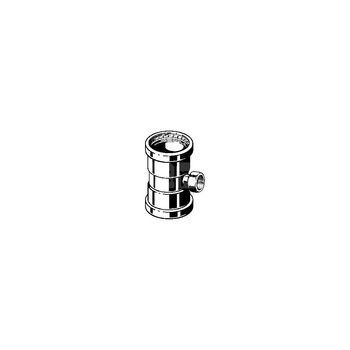 Trójnik VIEGA 23172LF stal nierdzewna 76.1 mm x 3/4'' x 76.1 mm (mz x gw x mz)