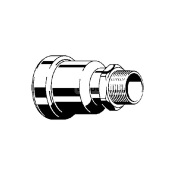 Złącze przejściowe Megapress VIEGA 42113 jednoczęściowy, stal (cynk/nikiel) / stal, DN 40 x 1 1/4'' (MZ x GZ), 96 mm
