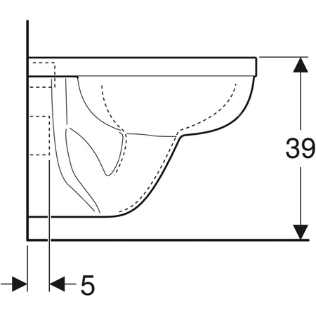 IDOL Miska ustępowa wisząca lejowa