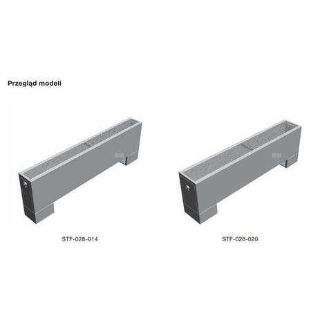 Grzejnik konwektorowy ZEHNDER Stana Neo, wym. 280 x 1600 mm, kolor biały, moc 3334 W