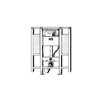 Stelaż podtynkowy do WC VIEGA 88749, 1120 x 910 x 120 mm, regulowana wysokość, ze spłuczką