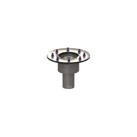 Korpus wpustu Practicus DN70, odpływ pionowy, z kołnierzem dociskowym