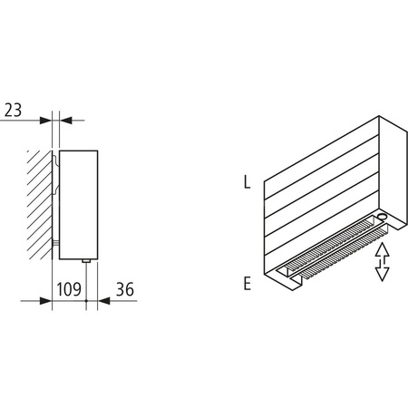 Grzejnik płytowy typ 22 KERMI HHN, z osłonami wym. 490 x 5200 mm, kolor biały, moc 7634 W