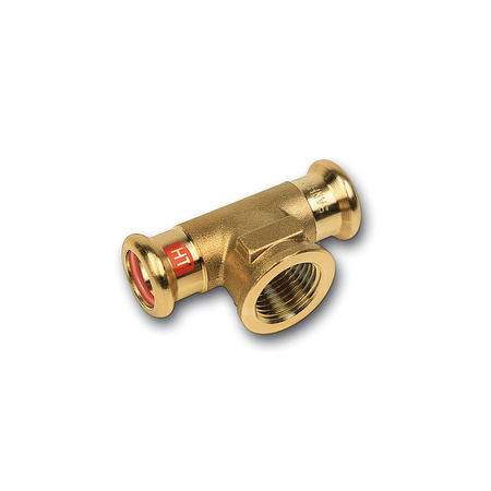 Trójnik SANHA Press Solar miedź 18 mm x 1/2'' x 18 mm (zw x GW x zw)