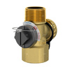 Zespół przyłączeniowy FLAMCO MEIBES mosiądz 3/4'' GZ gazowy stożkowy (bspt) x GW cylindryczny, max. 10 bar, max. 130'C