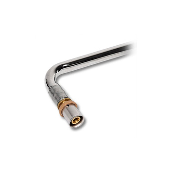 Łuk 90' SANHA 3fit Press dwuczęściowy, mosiądz (niklowanie), 15 mm x 16 mm (zz x zz), 300 mm